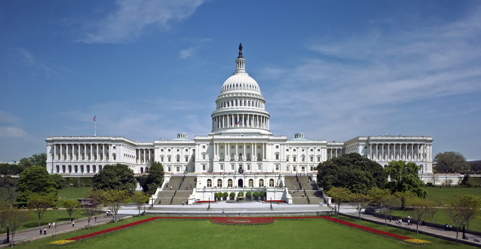 Photo from WikiCommons, labeled for reuse: https://upload.wikimedia.org/wikipedia/commons/a/a3/United_States_Capitol_west_front_edit2.jpg