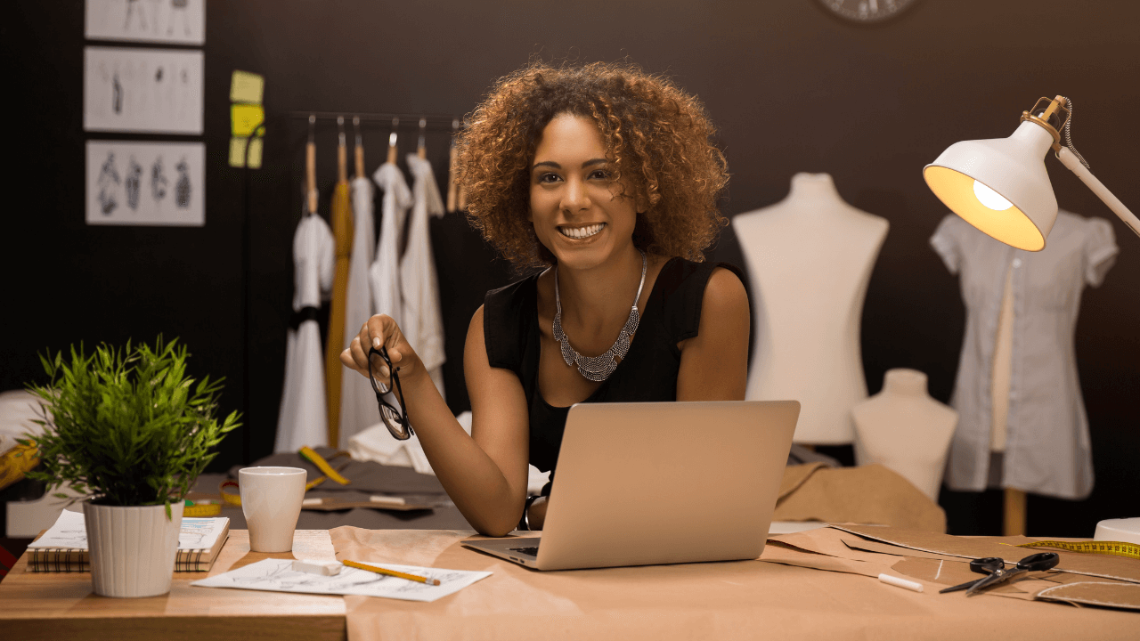 Female Entrepreneur smiling