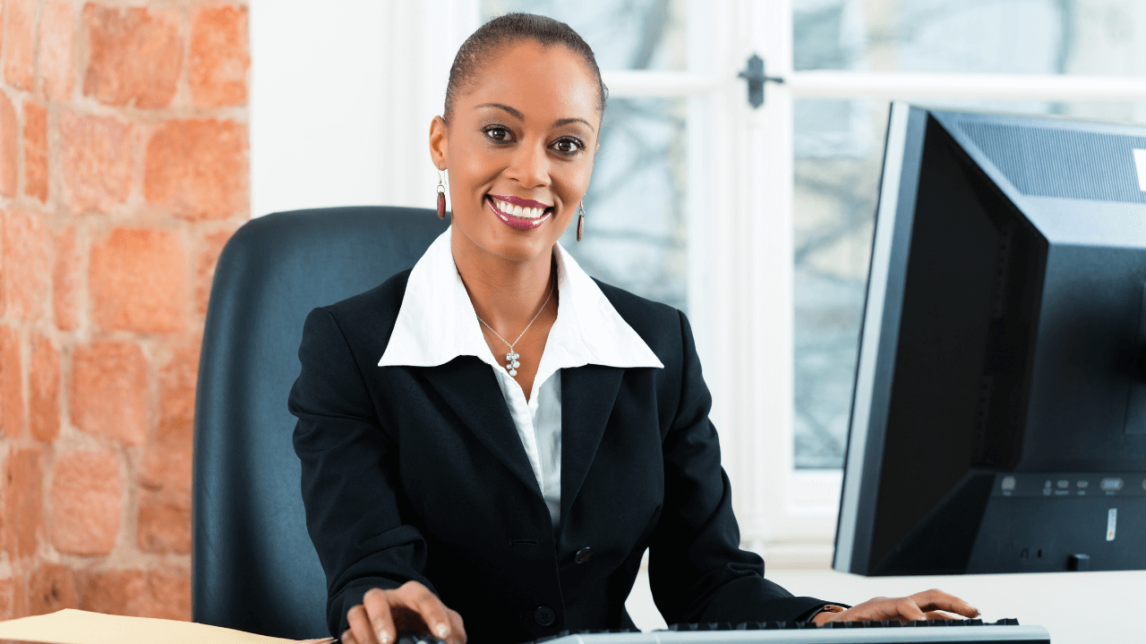 Smiling paralegal