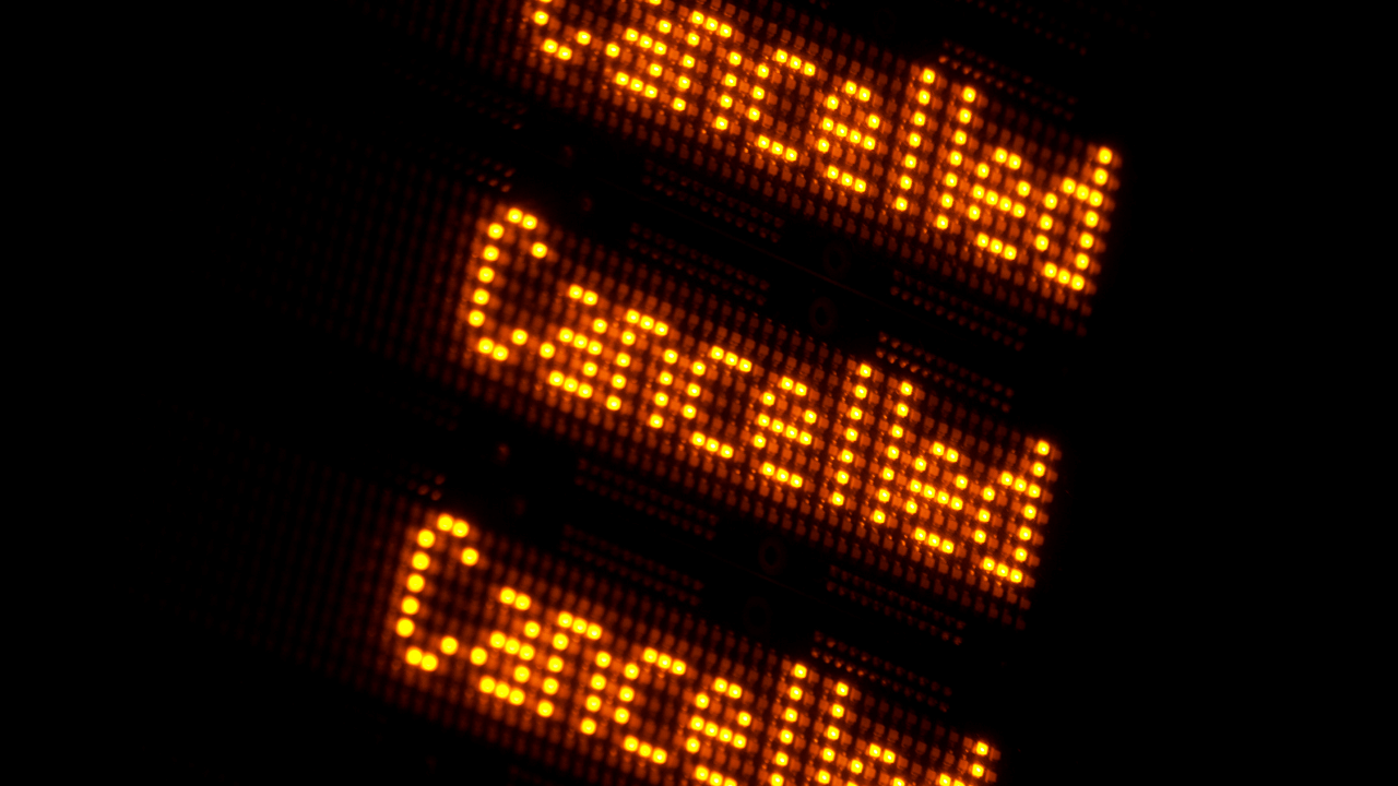 Cancelled Sign