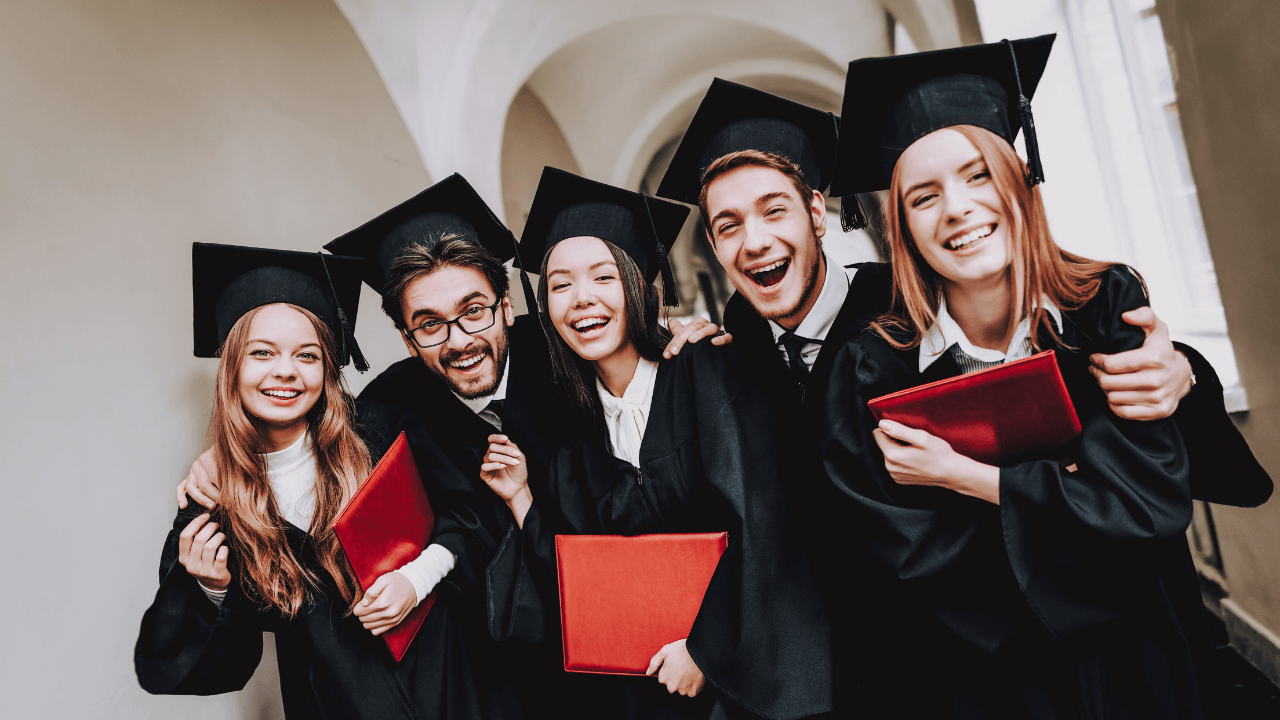 University students graduating