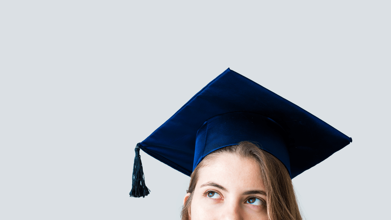 University graduate in cap