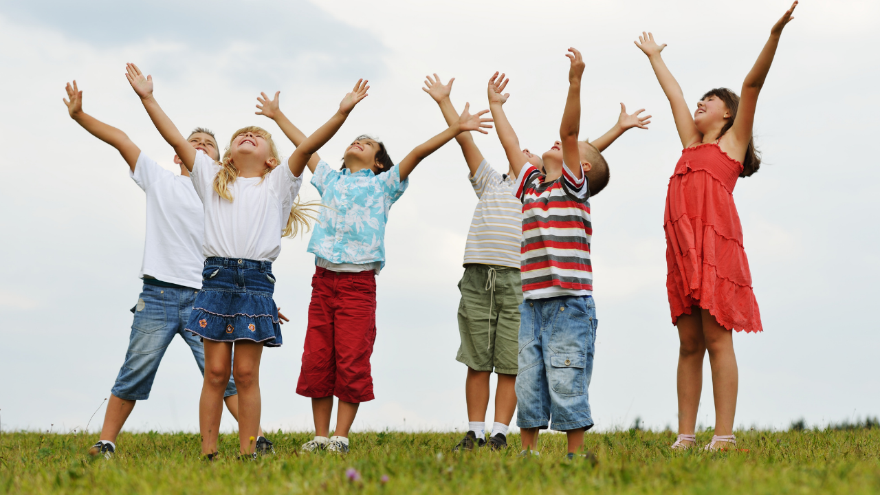 Children playing outside