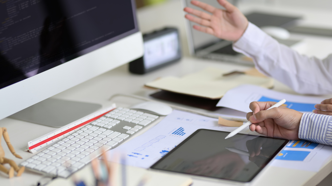 Man working at desk