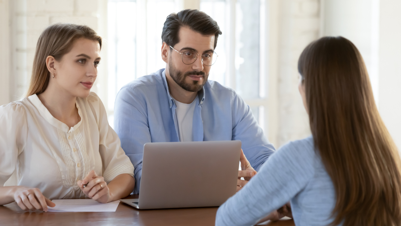 two employers conducting a job interview