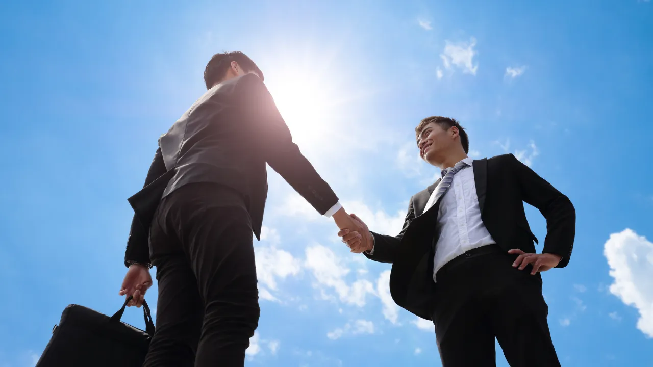 2 Business Partners engaging in international trade