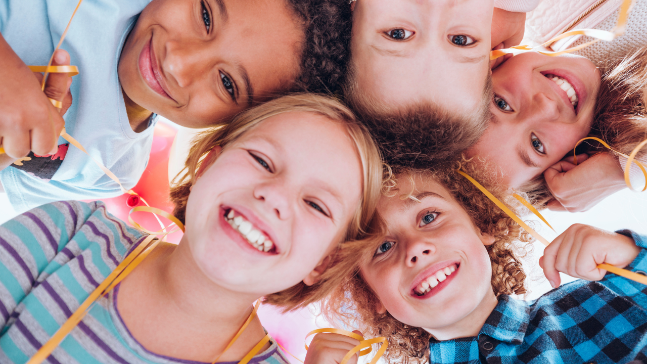 A group of children playing together