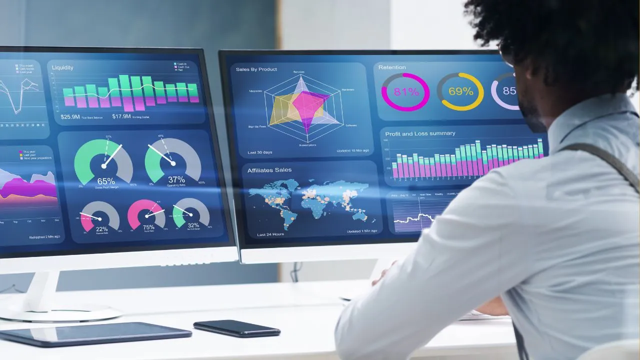 A man working on his computer