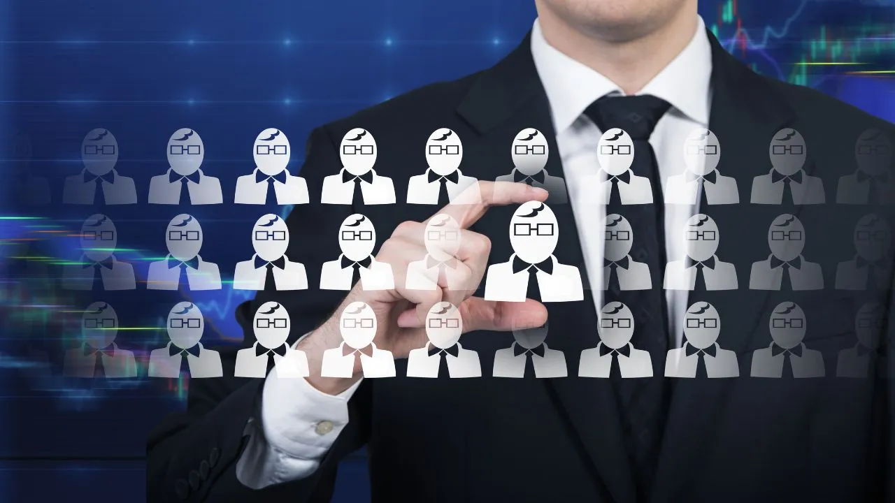 A man choosing employers