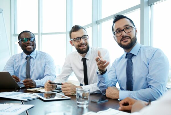 An office full of 3 employees