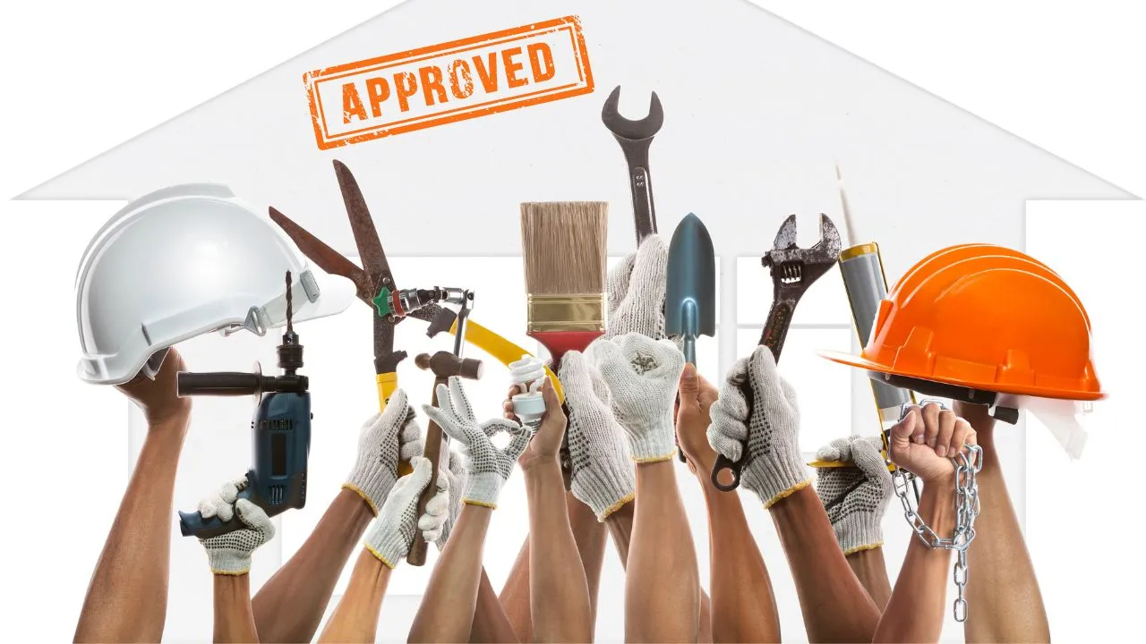 maintenance supplies with an approval stamp