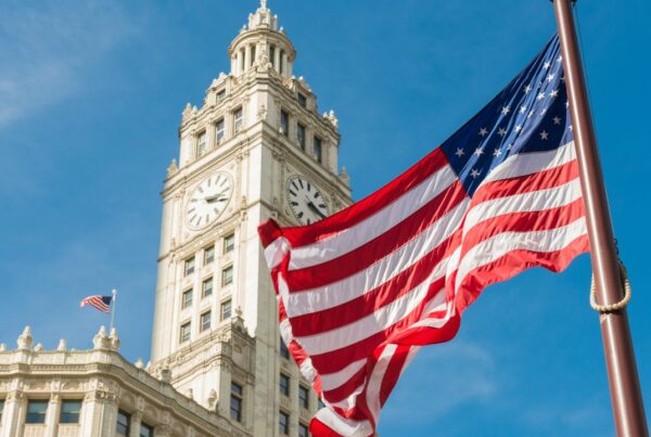 a US flag and parliament building | Scott Legal, P.C. a US flag and parliament building