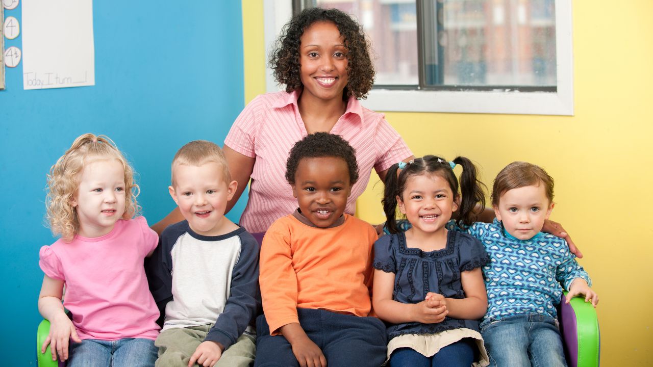 A group of children and a teacher