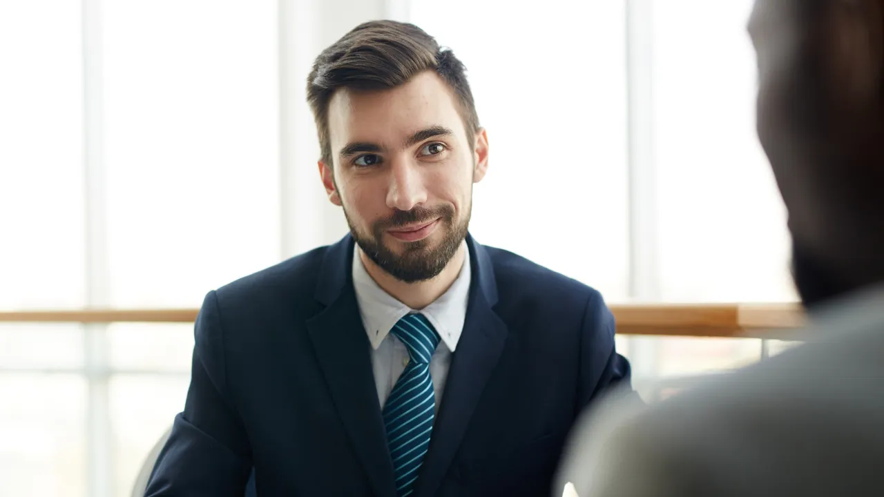 A management consultant at work