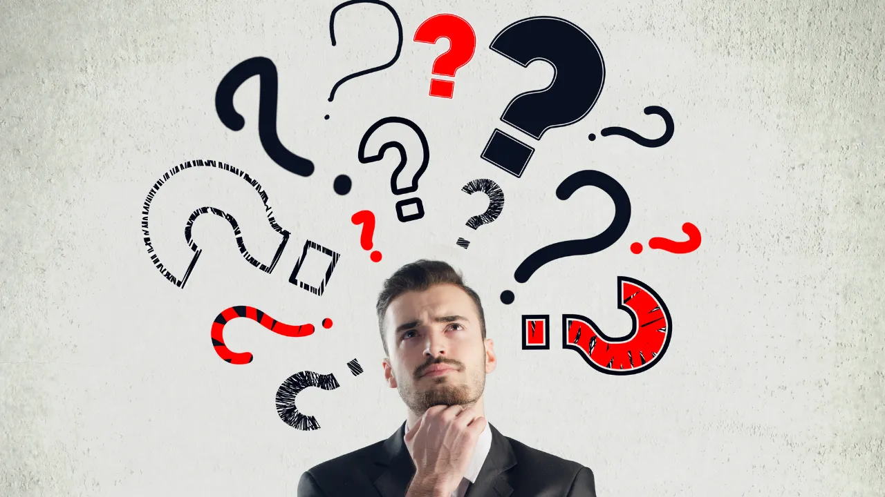 A man considering the answers to his questions