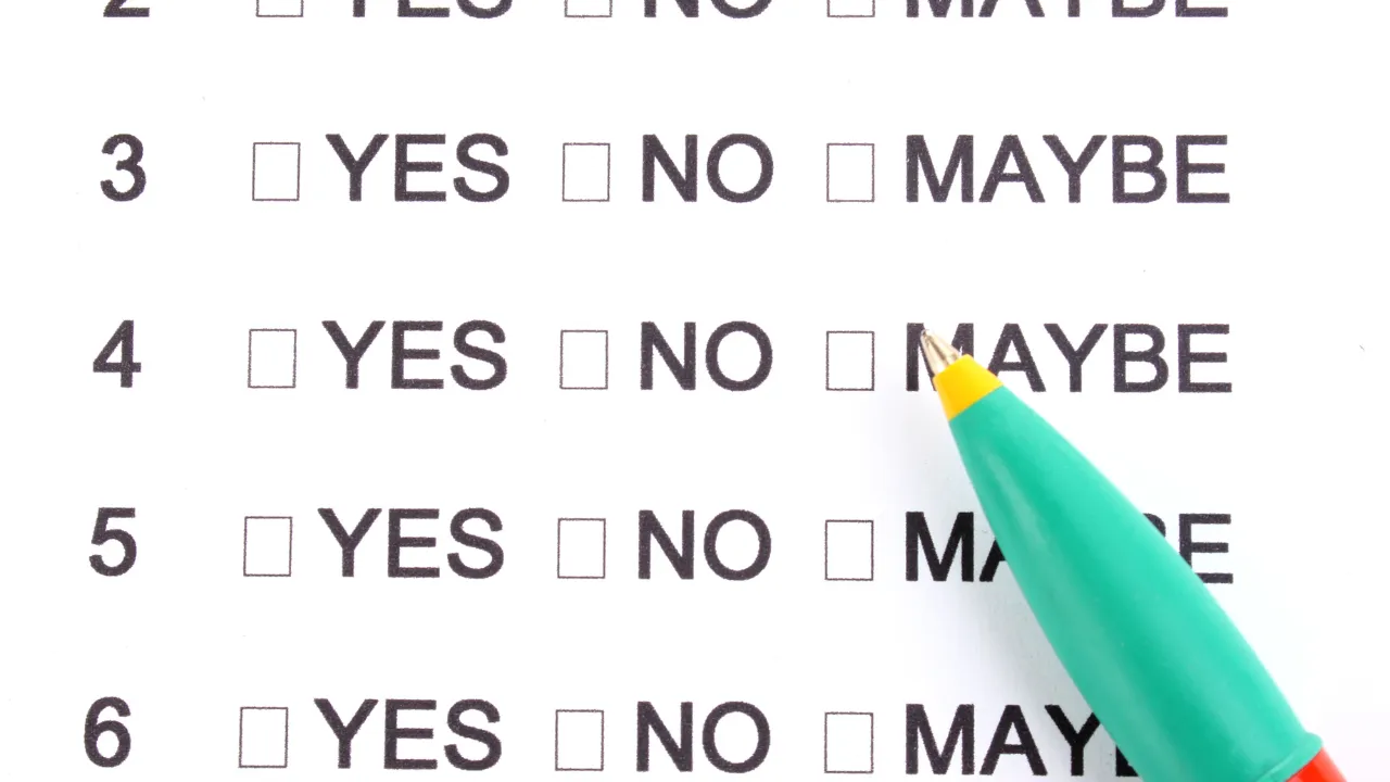 A checklist of questions