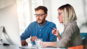 A business team
