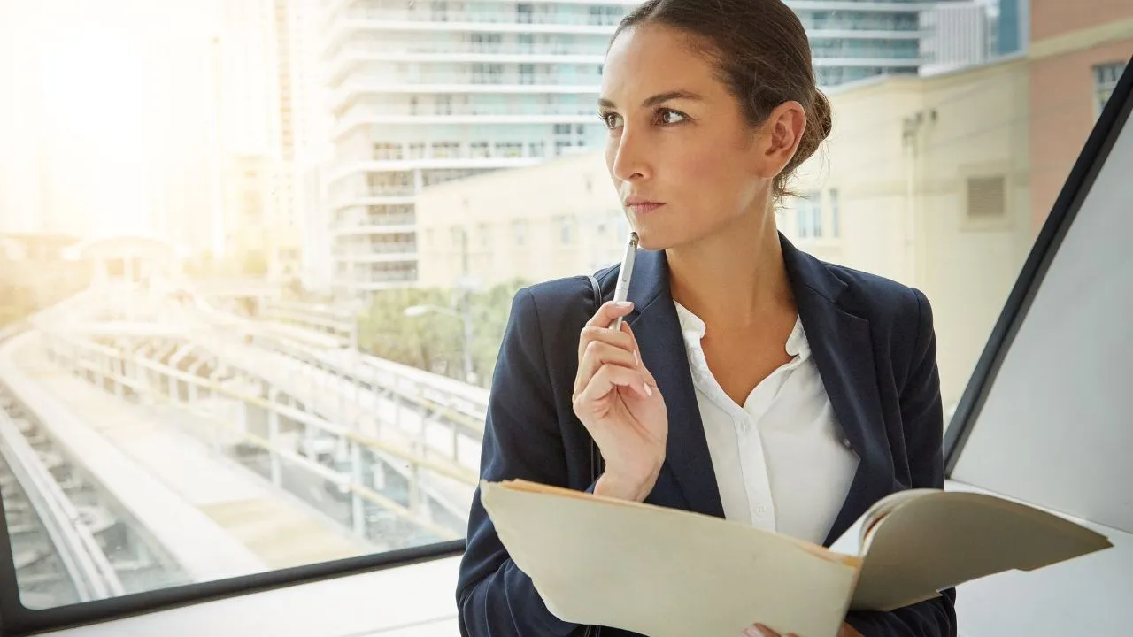 A woman considering her options