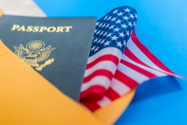 US flag and passport in an envelope | Scott Legal, P.C. US flag and passport in an envelope