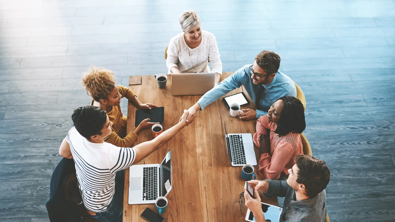 Business consulting company meeting