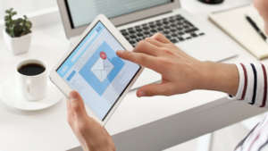Mail delivery on a tablet