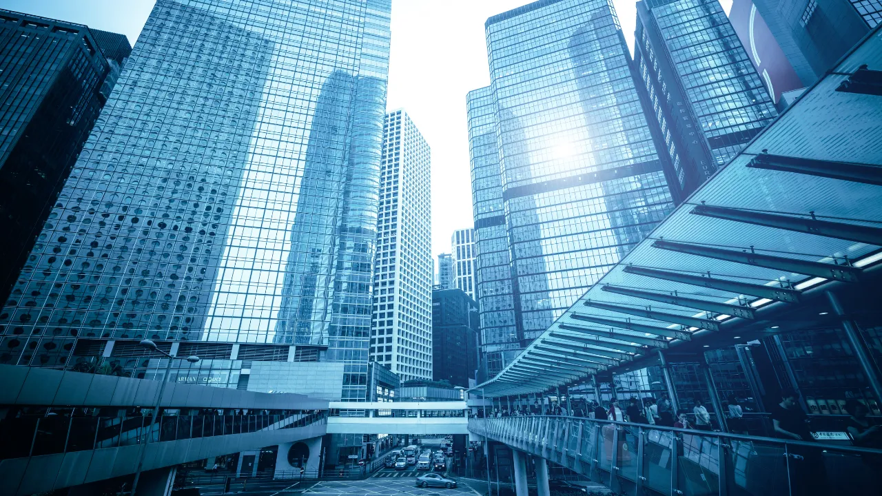 A collection of corporate buildings