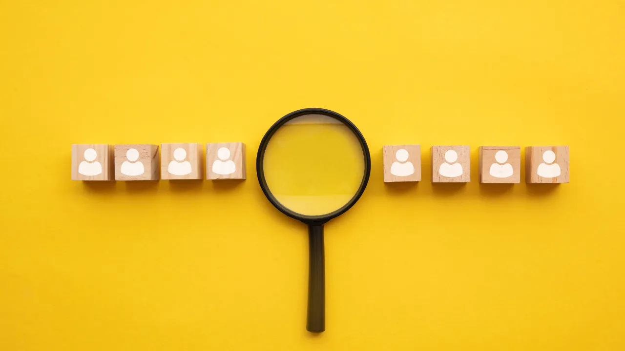 Blocks representing employees