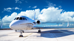 An airplane at the airport