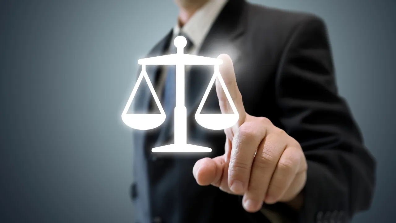 attorney and the scales of justice