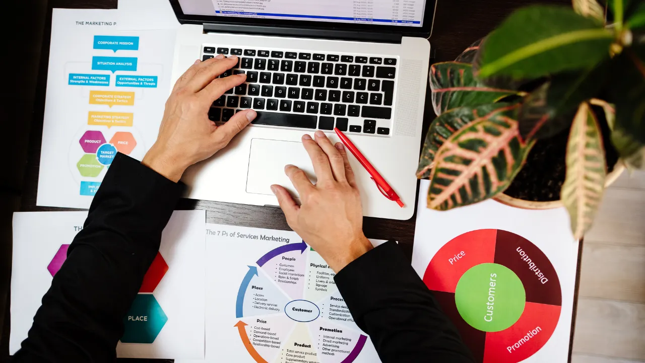 Research conducted on a laptop