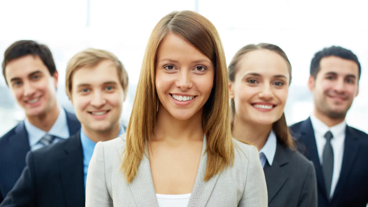 A group of corporate employees