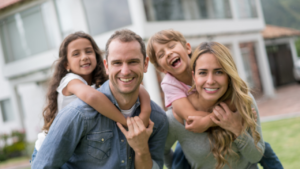 A happy family of 4