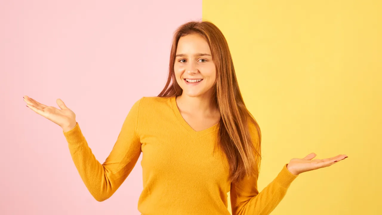 A woman considering her options