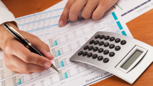 Accountant working