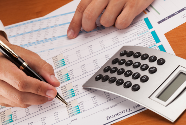 Accountant working