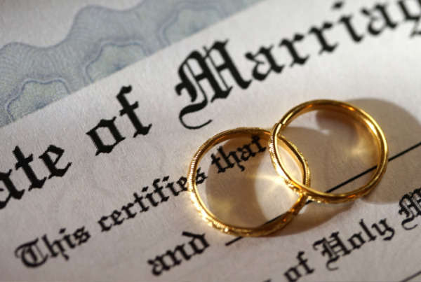 Marriage certificate and rings | Scott Legal, P.C. Marriage certificate and rings