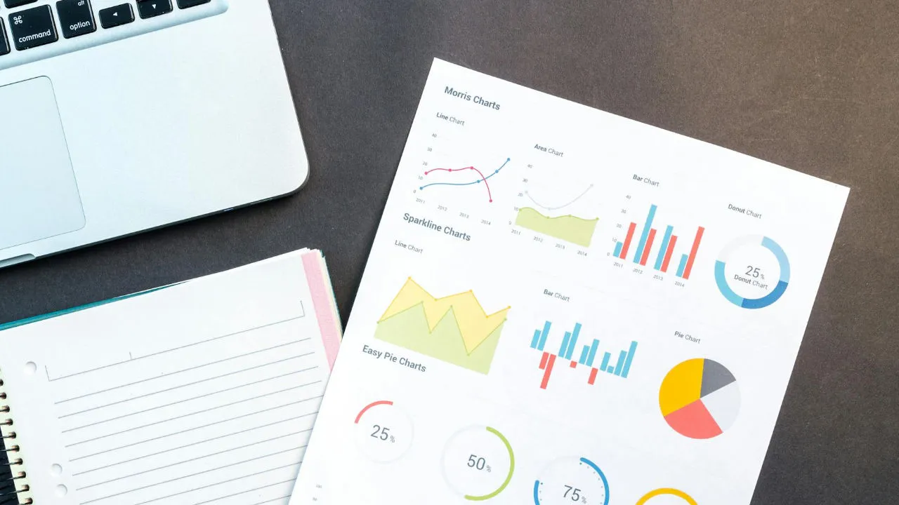 Financial charts and projections.