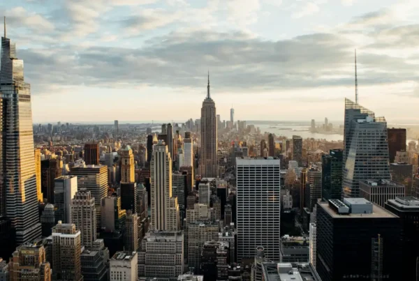 New York City skyline, representing large-scale development projects typical of EB-5 regional center investments.