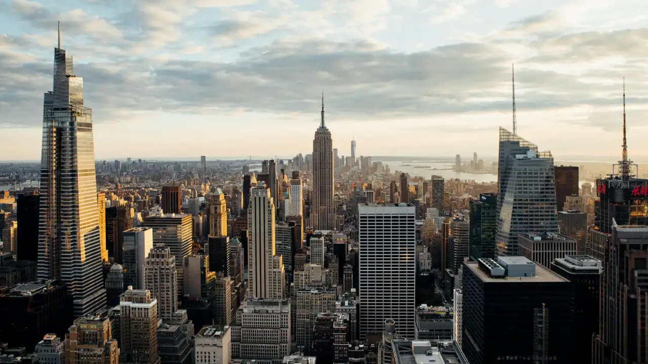 New York City skyline, representing large-scale development projects typical of EB-5 regional center investments.